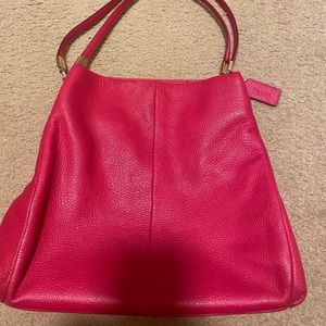 Hot pink coach purse